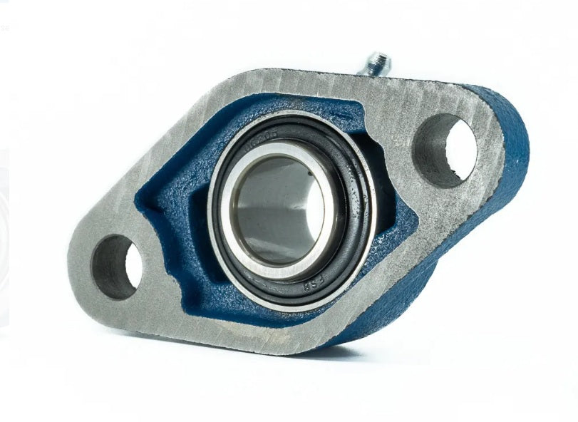 Chumacera UCFL205-14 RHM Alta calidad, Brida Ovalada Soporte Industrial Preciso