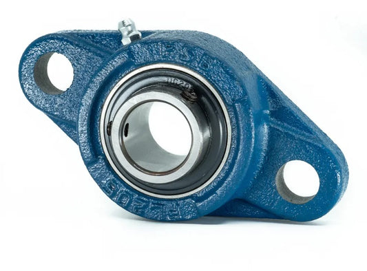 Chumacera UCFL205-14 RHM Alta calidad, Brida Ovalada Soporte Industrial Preciso