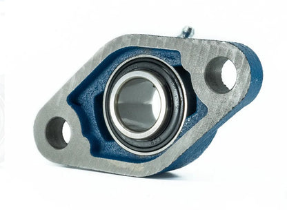 Chumacera UCFL205-14 RHM Alta calidad, Brida Ovalada Soporte Industrial Preciso